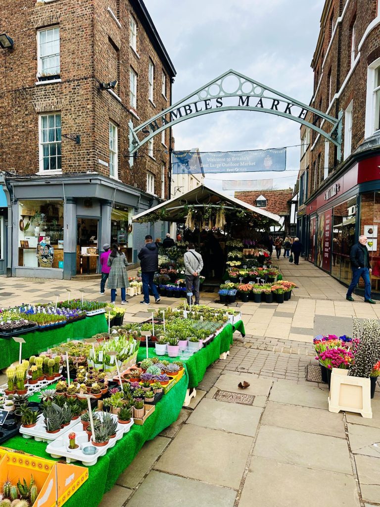 Shambles market in York